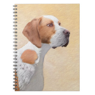 Carnet Peinture de pointeur - jolie art original de chien