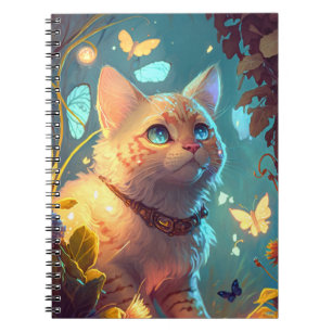Carnet Peinture de portrait animal chat Caractère animal