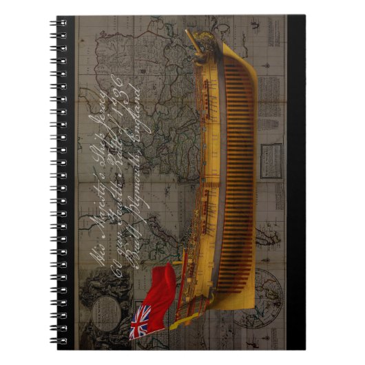 Carnet Peinture de profil du navire Jersey (Devant)