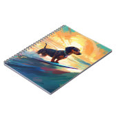 Carnet Peinture de surf à la plage de teckel (Côté gauche)