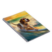 Carnet Peinture de surf sur la plage de Beagle (Côté Droit)