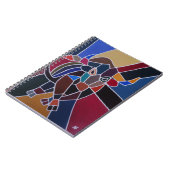 Carnet Peinture de taureau abstraite par Alfred Fox (Côté gauche)
