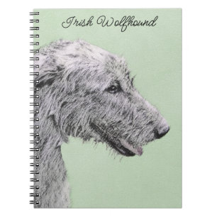 Carnet Peinture de Wolfhound irlandais - Joli art origina