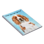 Carnet Peinture d'espagnol Welsh Springer - Art original  (Côté Droit)