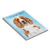 Carnet Peinture d'espagnol Welsh Springer - Art original  (Côté Droit)