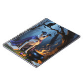 Carnet Peinture d'Halloween blanc Heeler Chien Whimsical (Côté gauche)