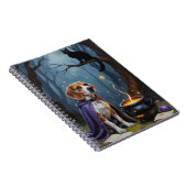 Carnet Peinture d'Halloween de chien beagle (Côté Droit)