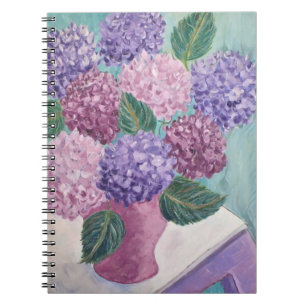 Carnet Peinture d'Hydrangée luxuriante