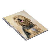 Carnet Peinture d'Otterhound - Joli art original de chien (Côté Droit)