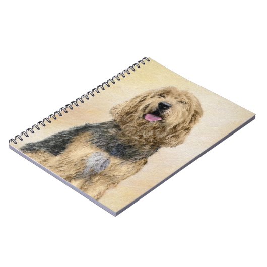 Carnet Peinture d'Otterhound - Joli art original de chien (Côté gauche)
