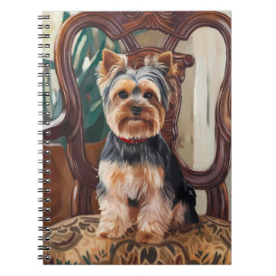 Carnet Peinture d'un adorable Yorkshire Terrier