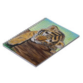 Carnet Peinture d'un petit tigre dormant (Côté gauche)