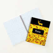 Carnet Peinture éclaboussée de cerf doré  (Intérieur)