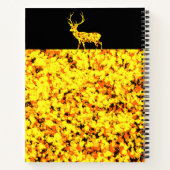 Carnet Peinture éclaboussée de cerf doré  (Dos)