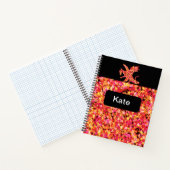 Carnet Peinture éclaboussée Dragon Rouge (Intérieur)
