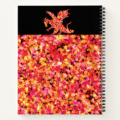 Carnet Peinture éclaboussée Dragon Rouge (Dos)