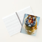 Carnet Peinture faciale de tigre - Artwork de faune frapp (Intérieur)