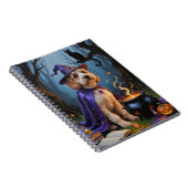 Carnet Peinture fantaisiste d'Halloween de chien Cockapoo (Côté Droit)