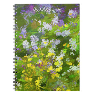 Carnet Peinture fleur sauvage Impasto - Art Fleur Origina