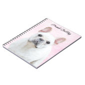 Carnet Peinture française de Bulldog (Crème/Blanc) - Art  (Côté gauche)