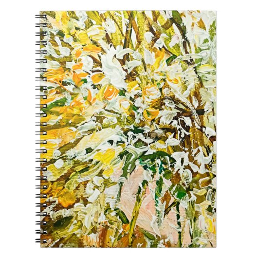 Carnet Peinture gaufrée expressive sur toile, créée à l'a (Devant)