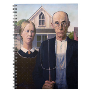 Carnet Peinture gothique américaine par Grant Wood