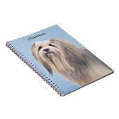 Carnet Peinture Havanaise (Argent) - Cute Original Chien (Côté Droit)