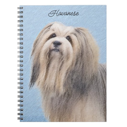 Carnet Peinture Havanaise (Argent) - Cute Original Chien (Devant)