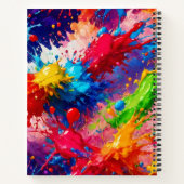 Carnet Peinture humide colorée design (Dos)