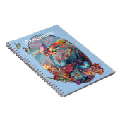 Carnet Peinture Imaginaire Fleurs exprimant la nature (Côté Droit)