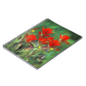 Carnet Peinture indienne de pinceau - Art Fleur original (Côté gauche)