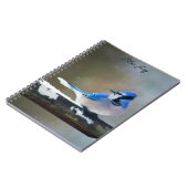 Carnet Peinture Jay Bleu - Art Oiseau Original (Côté gauche)