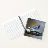 Carnet Peinture Jay Bleu - Art Oiseau Original (Intérieur)