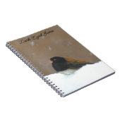 Carnet Peinture Junco foncée - Art original pour oiseaux (Côté Droit)