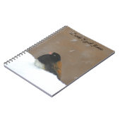 Carnet Peinture Junco foncée - Art original pour oiseaux (Côté gauche)