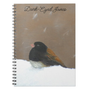 Carnet Peinture Junco foncée - Art original pour oiseaux