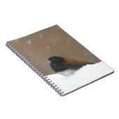 Carnet Peinture Junco foncée - Art original pour oiseaux (Côté Droit)
