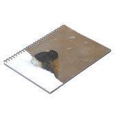 Carnet Peinture Junco foncée - Art original pour oiseaux (Côté gauche)