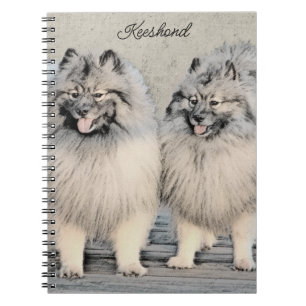 Carnet Peinture Keeshond Brothers - Art Chien original