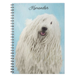 Carnet Peinture Komondor - Cute Original Chien Art