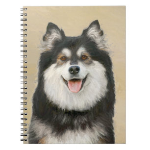Carnet Peinture Lapphund Finlandaise - Joli art original