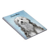 Carnet Peinture Lowchen - Cute Original Chien Art (Côté Droit)