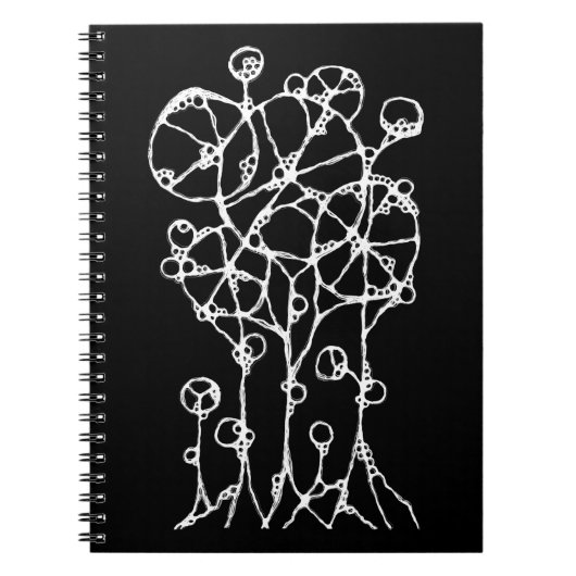 Carnet Peinture manuelle - Groupe d'arbres abstraits 2 (Devant)