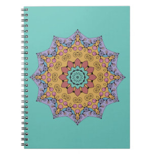 Carnet Peinture manuelle Mandala Cadran d'horloge 1