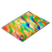 Carnet peinture multicolore art fond d'écran abstrait (Côté gauche)