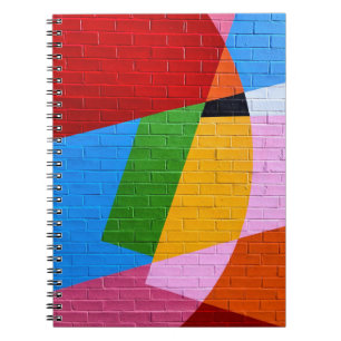 Carnet Peinture murale rose et jaune