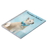 Carnet Peinture norvégienne Buhund - jolie art original c (Côté gauche)