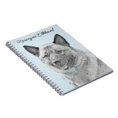 Carnet Peinture norvégienne Elkhound - Art original Chien (Côté Droit)