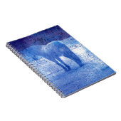 Carnet Peinture numérique à cheval violet (Côté Droit)