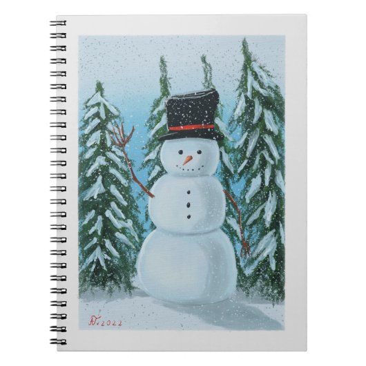 Carnet peinture numérique snowman (Devant)